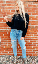 Load image into Gallery viewer, Black Cropped Sweater
