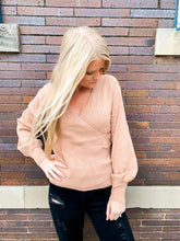 Load image into Gallery viewer, Beige Wrap Sweater
