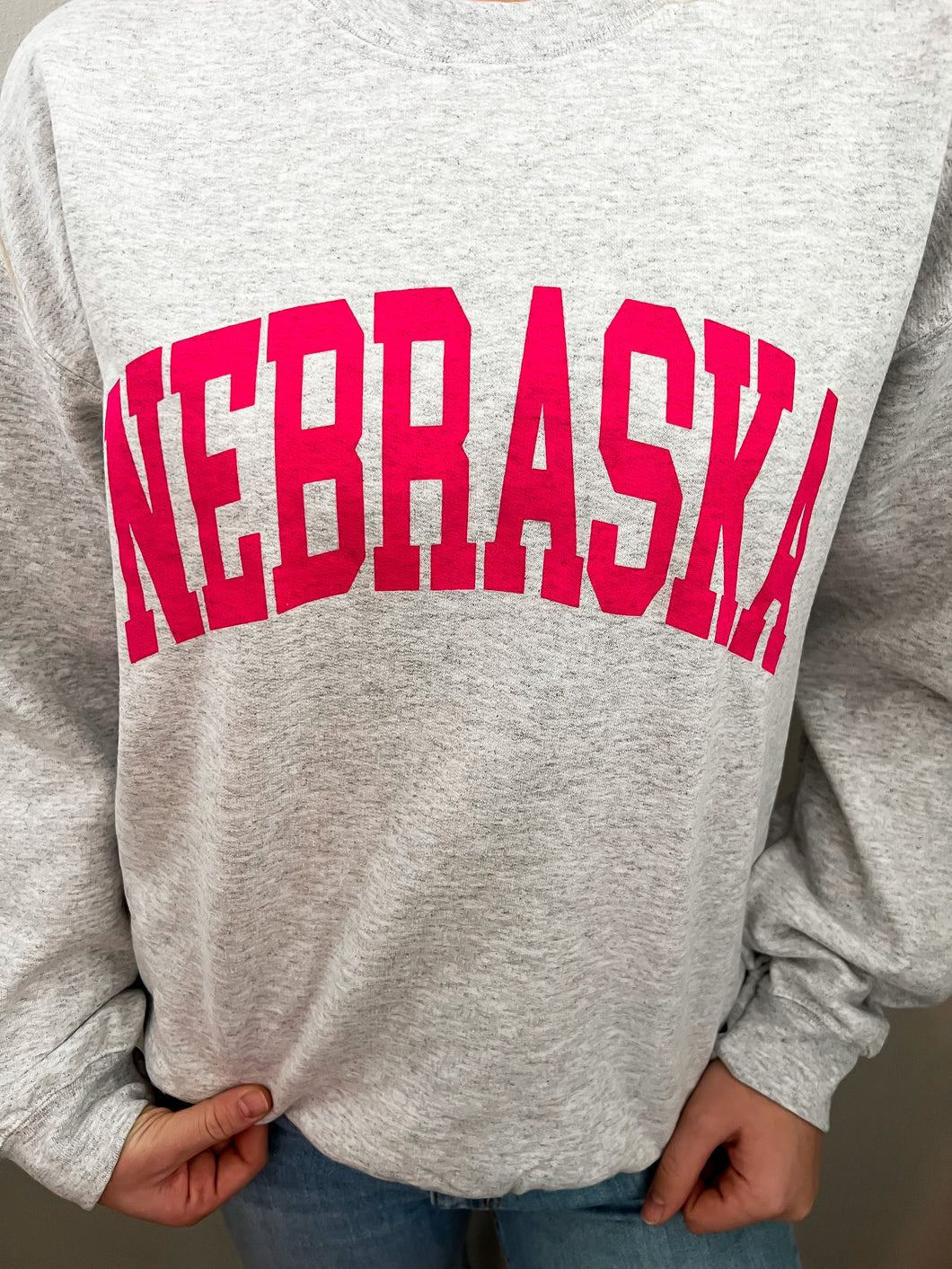 Pink Nebraska Crew