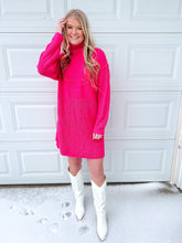 Load image into Gallery viewer, Pretty In Pink Sweater Dress
