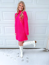 Load image into Gallery viewer, Pretty In Pink Sweater Dress
