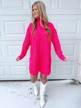 Load image into Gallery viewer, Pretty In Pink Sweater Dress
