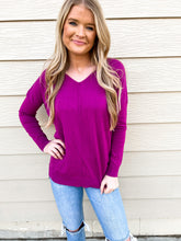 Load image into Gallery viewer, Magenta Spring Sweater
