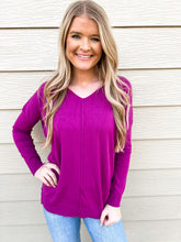 Load image into Gallery viewer, Magenta Spring Sweater
