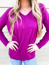 Load image into Gallery viewer, Magenta Spring Sweater
